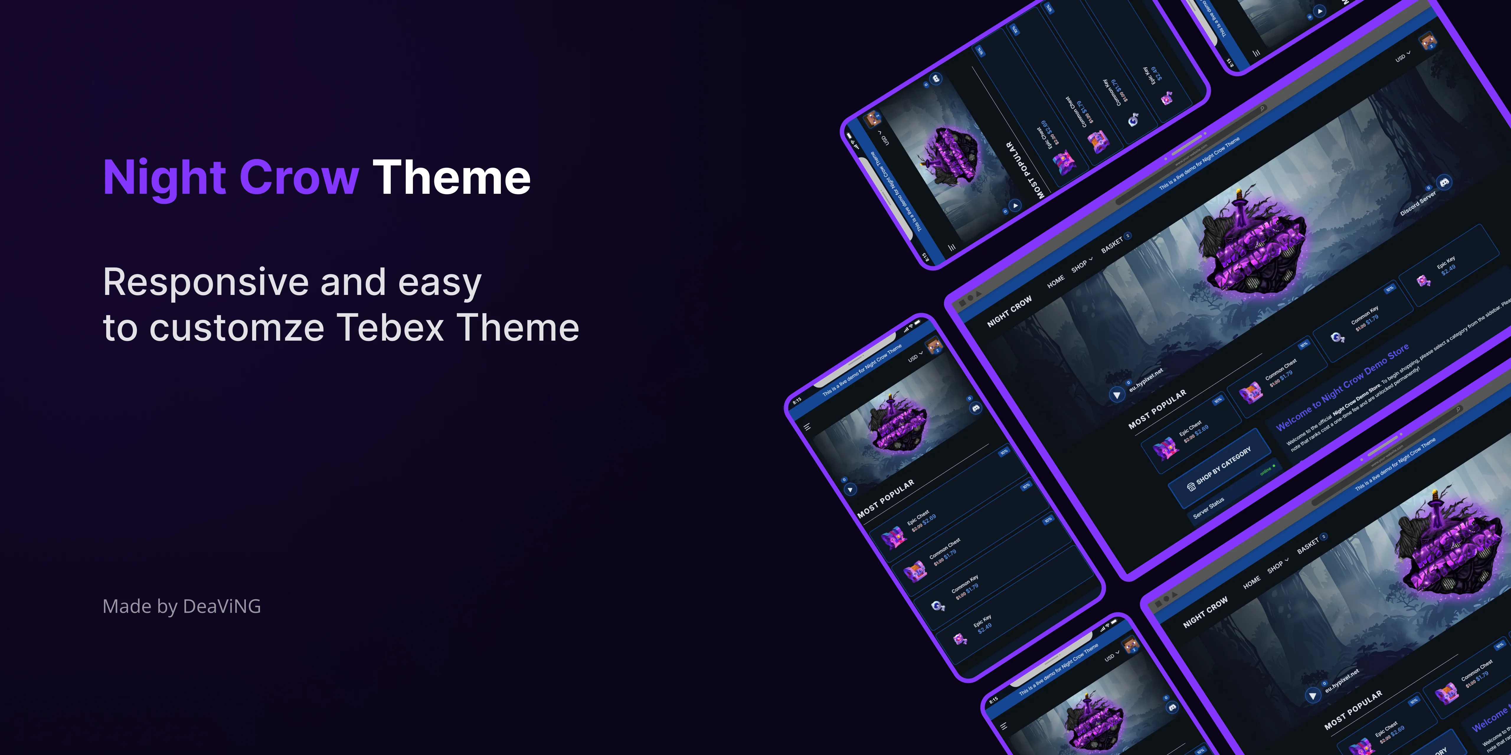 Night Crow - Tebex Theme